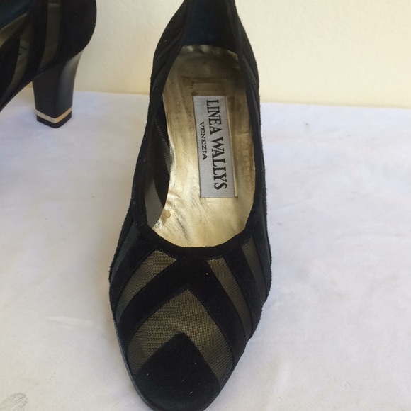 Linea Wallys Black Shoes Size7 - Picture 3 of 12